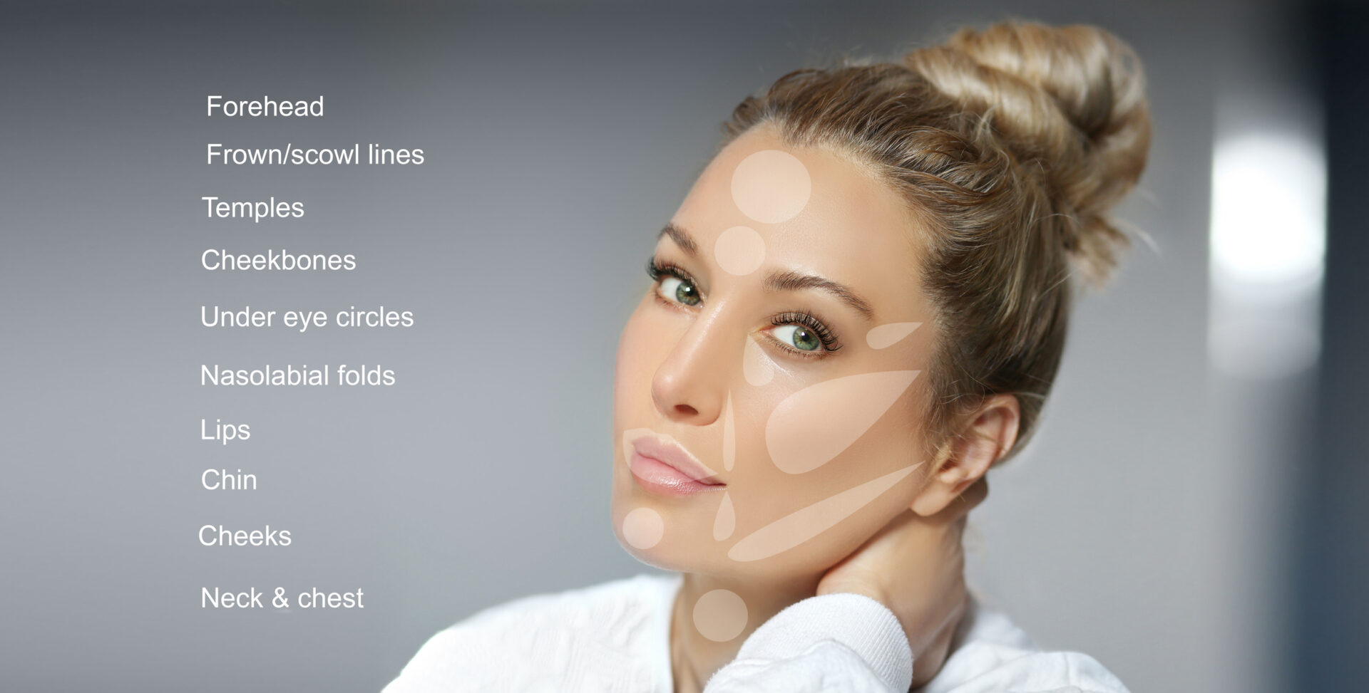 dermal filler treatments .Hyaluronic acid injections for specific areas.Correct wrinkles